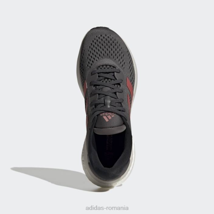 Adidas pantofi de alergare supernova 2 gri femei gri/rosu/negru 2JBN22123