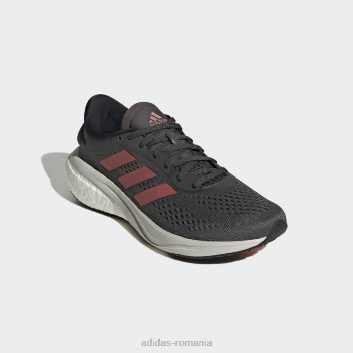 Adidas pantofi de alergare supernova 2 gri femei gri/rosu/negru 2JBN22123