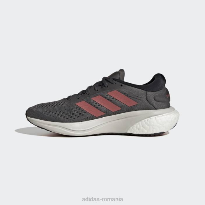 Adidas pantofi de alergare supernova 2 gri femei gri/rosu/negru 2JBN22123