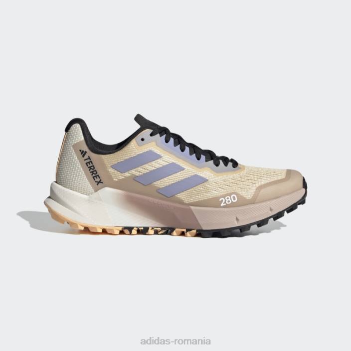 Adidas pantofi de alergare terrex agravic flow 2.0 nisip adidas femei nisip/violet argintiu/taupe 2JBN22236