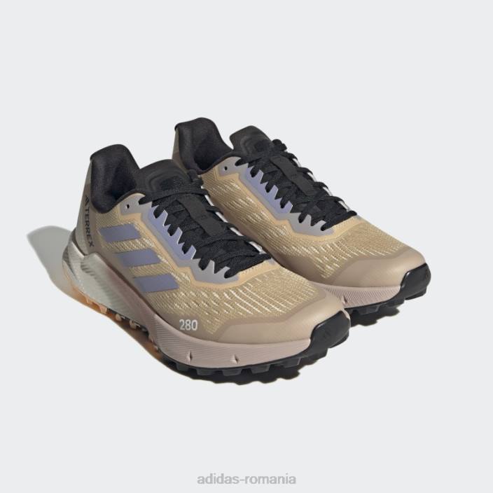 Adidas pantofi de alergare terrex agravic flow 2.0 nisip adidas femei nisip/violet argintiu/taupe 2JBN22236
