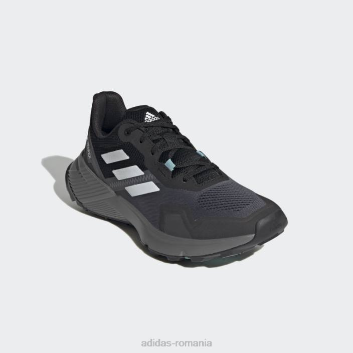 Adidas pantofi de alergare terrex soulstride alb femei negru/alb/tonă mentă 2JBN21958
