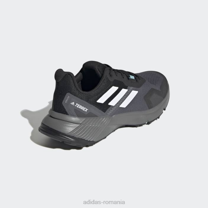Adidas pantofi de alergare terrex soulstride alb femei negru/alb/tonă mentă 2JBN21958