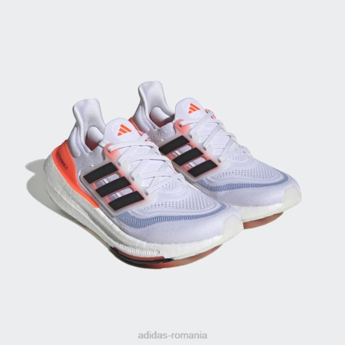Adidas pantofi de alergare ultraboost light alb femei alb/negru/rosu 2JBN21949