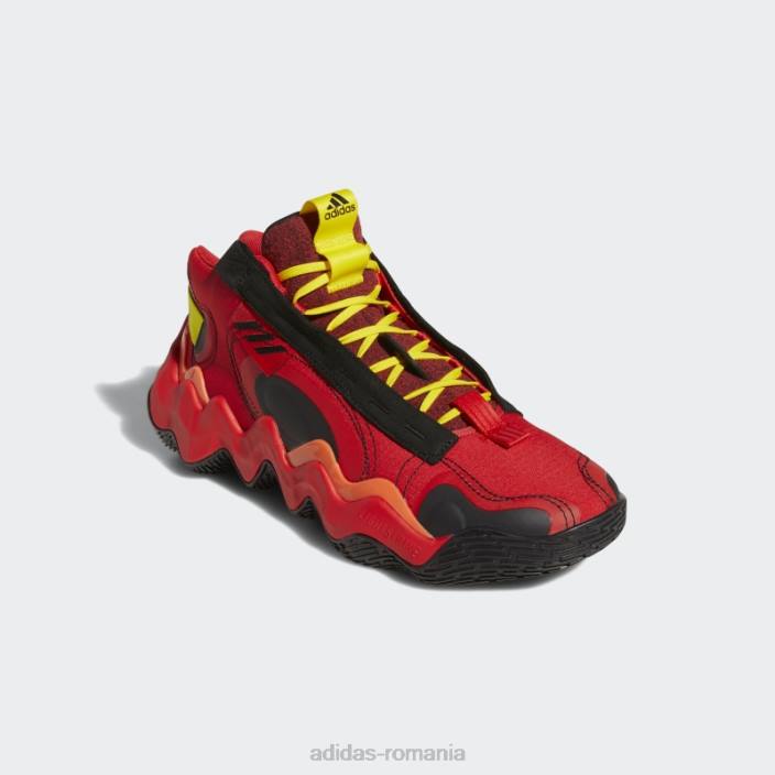 Adidas pantofi de baschet super candace parker exhibit b mid roșii femei roșu/negru/galben 2JBN22243