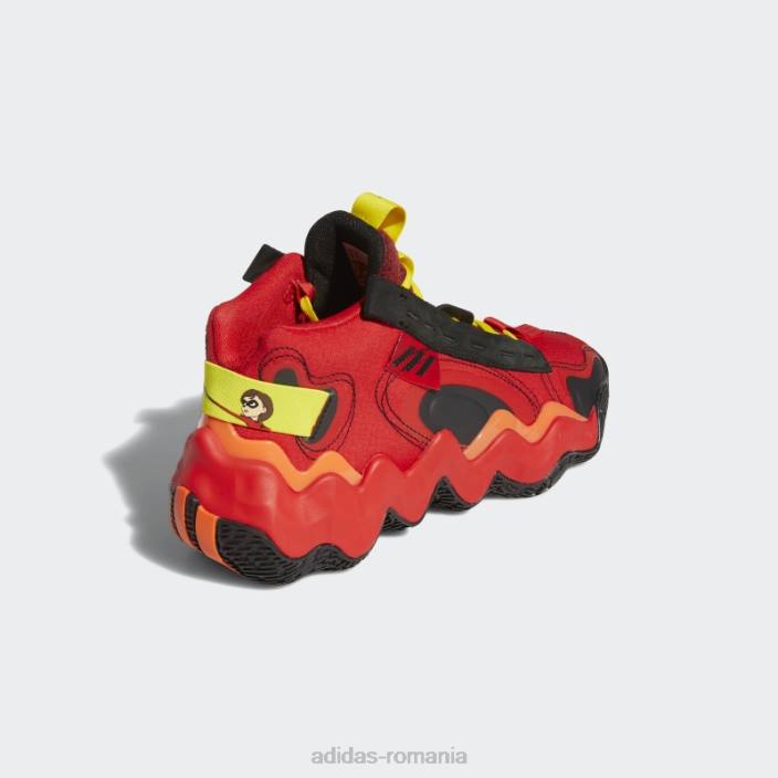 Adidas pantofi de baschet super candace parker exhibit b mid roșii femei roșu/negru/galben 2JBN22243