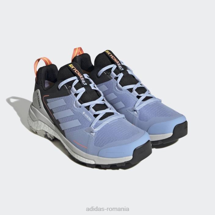 Adidas pantofi de drumeție albastru albastru terrex skychaser 2.0 gore-tex adidas femei albastru zori/coral 2JBN22323