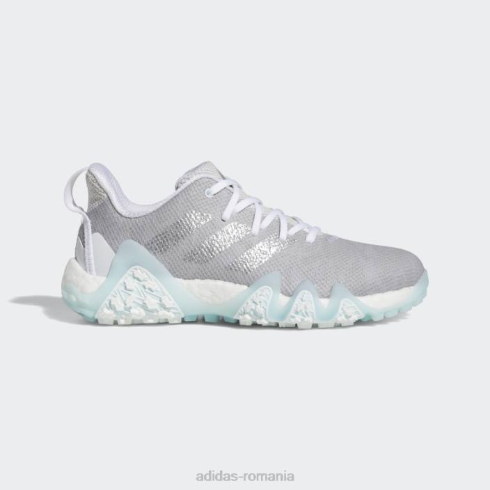 Adidas pantofi de golf gri codechaos 22 fără vârfuri femei gri/argintiu/albastru 2JBN22355