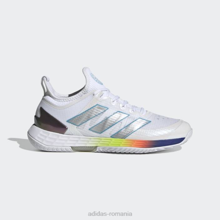 Adidas pantofi de tenis cyan adizero ubersonic 4 femei alb/argintiu/cian 2JBN22191