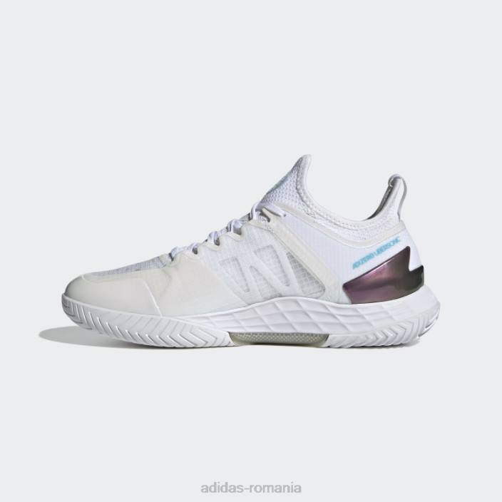 Adidas pantofi de tenis cyan adizero ubersonic 4 femei alb/argintiu/cian 2JBN22191