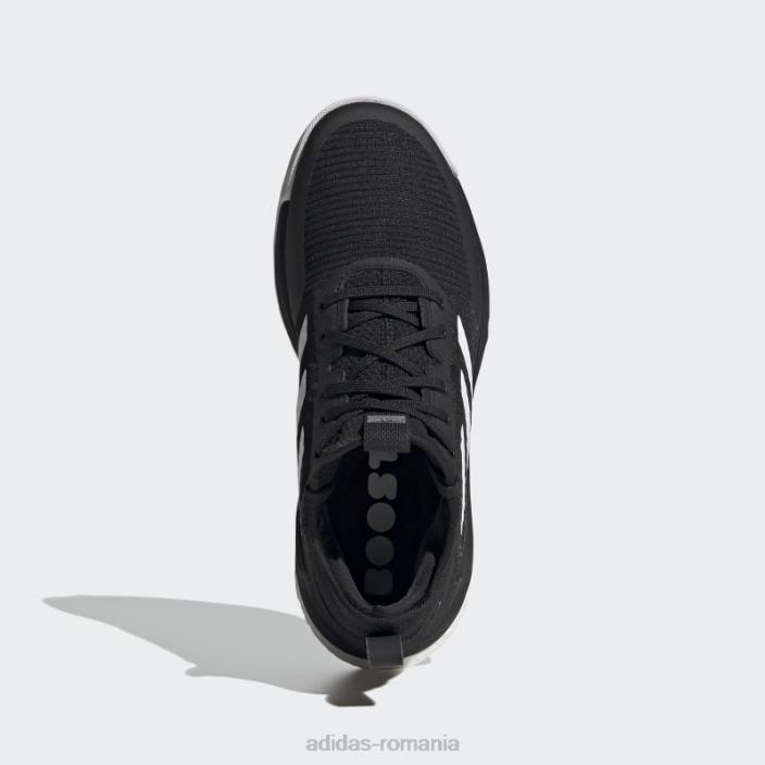 Adidas pantofi de volei crazyflight mid negri femei alb negru 2JBN22363