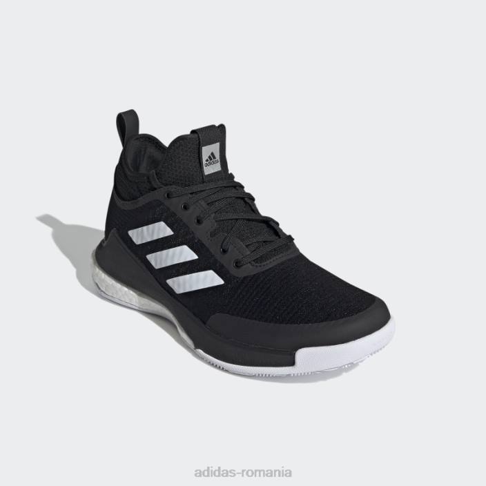 Adidas pantofi de volei crazyflight mid negri femei alb negru 2JBN22363