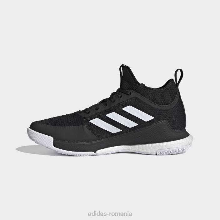 Adidas pantofi de volei crazyflight mid negri femei alb negru 2JBN22363
