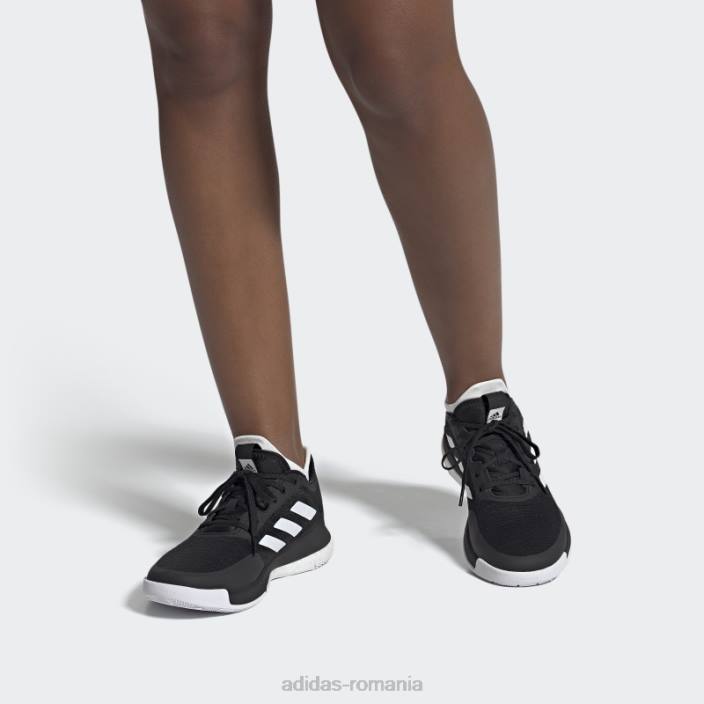 Adidas pantofi de volei crazyflight negri femei alb negru 2JBN22315