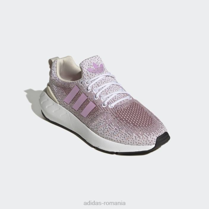 Adidas pantofi din aluminiu Swift Run 22 femei aluminiu/liliac/alb 2JBN22313
