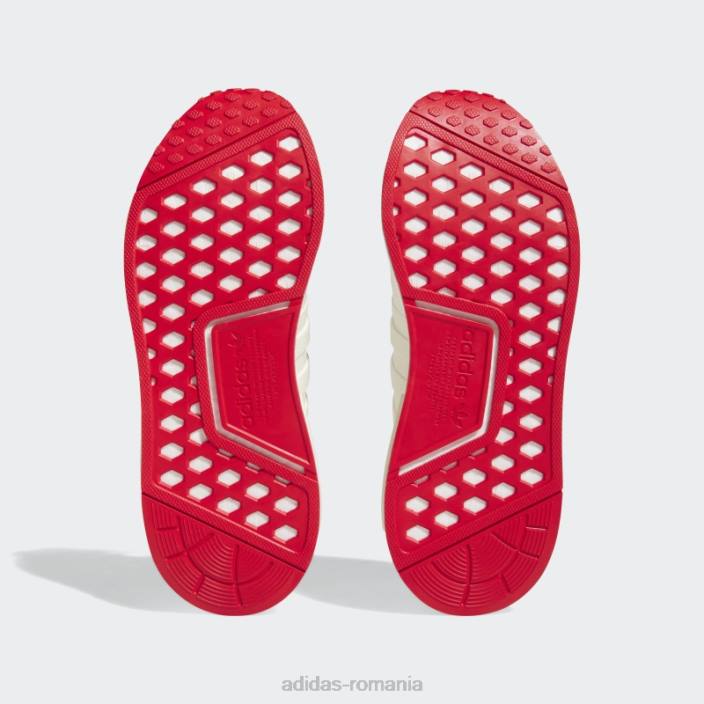 Adidas pantofi eleganti nmd-r1 stacojiu femei alb/stacojiu 2JBN21952