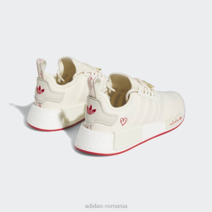 Adidas pantofi eleganti nmd-r1 stacojiu femei alb/stacojiu 2JBN21952