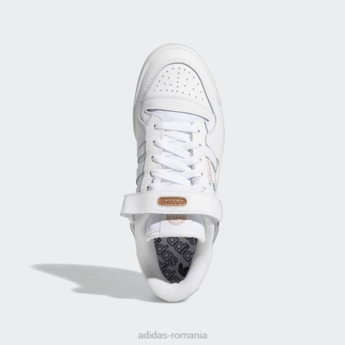 Adidas pantofi forum low rose gold metalizat femei alb/aur roz metalic 2JBN22155