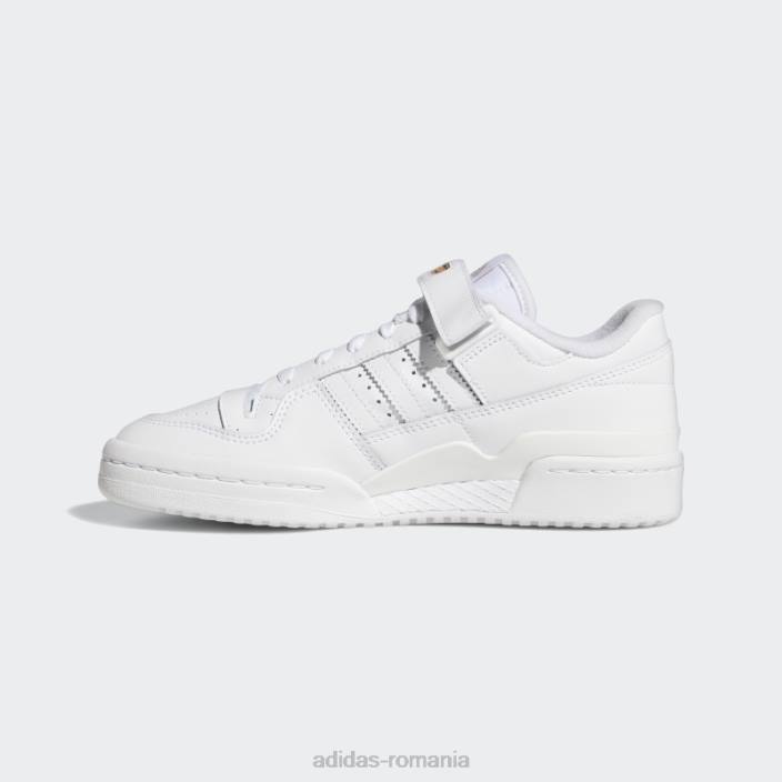 Adidas pantofi forum low rose gold metalizat femei alb/aur roz metalic 2JBN22155