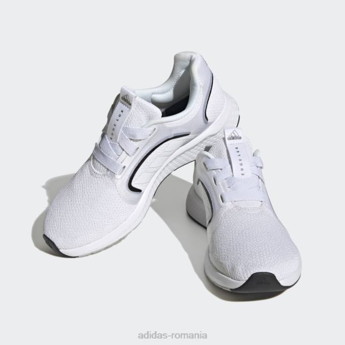 Adidas pantofi lux cu margine albă femei alb negru 2JBN22331