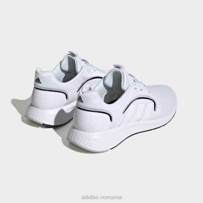 Adidas pantofi lux cu margine albă femei alb negru 2JBN22331