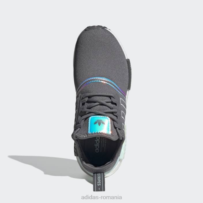 Adidas pantofi nmd-r1 gri fierbinte femei gri/albastru/alb 2JBN22221