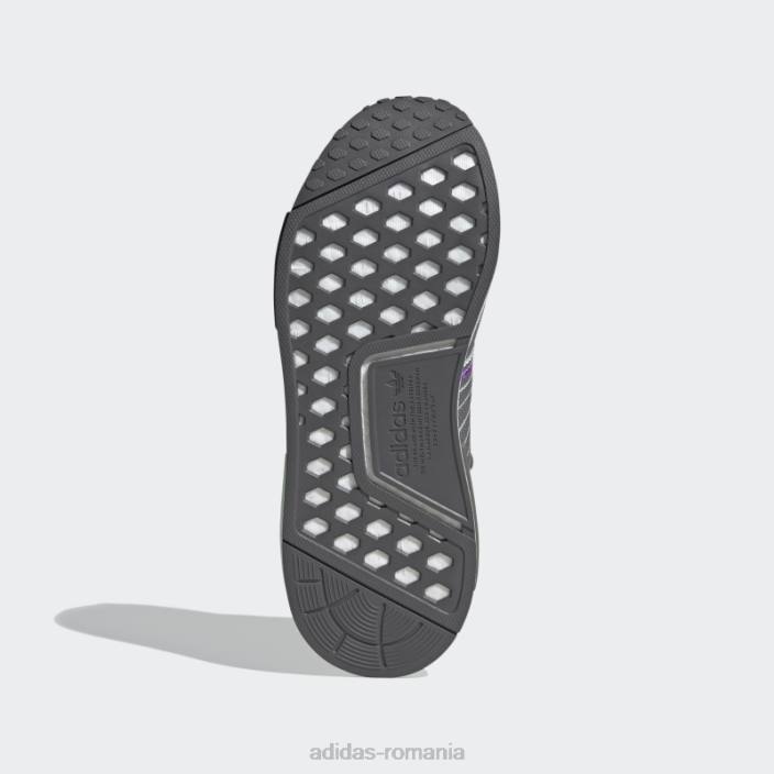 Adidas pantofi nmd-r1 gri fierbinte femei gri/albastru/alb 2JBN22221