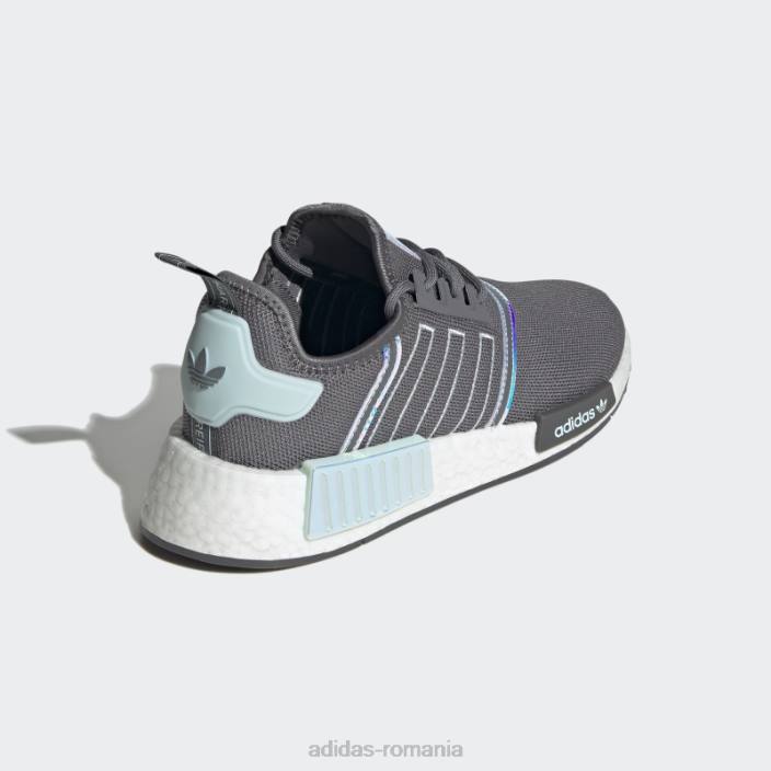 Adidas pantofi nmd-r1 gri fierbinte femei gri/albastru/alb 2JBN22221