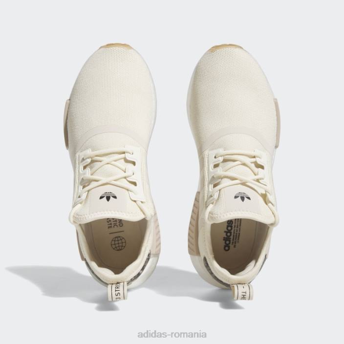 Adidas pantofi nmd-r1 taupe femei alb/taupe 2JBN21956
