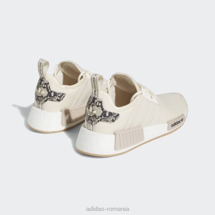 Adidas pantofi nmd-r1 taupe femei alb/taupe 2JBN21956