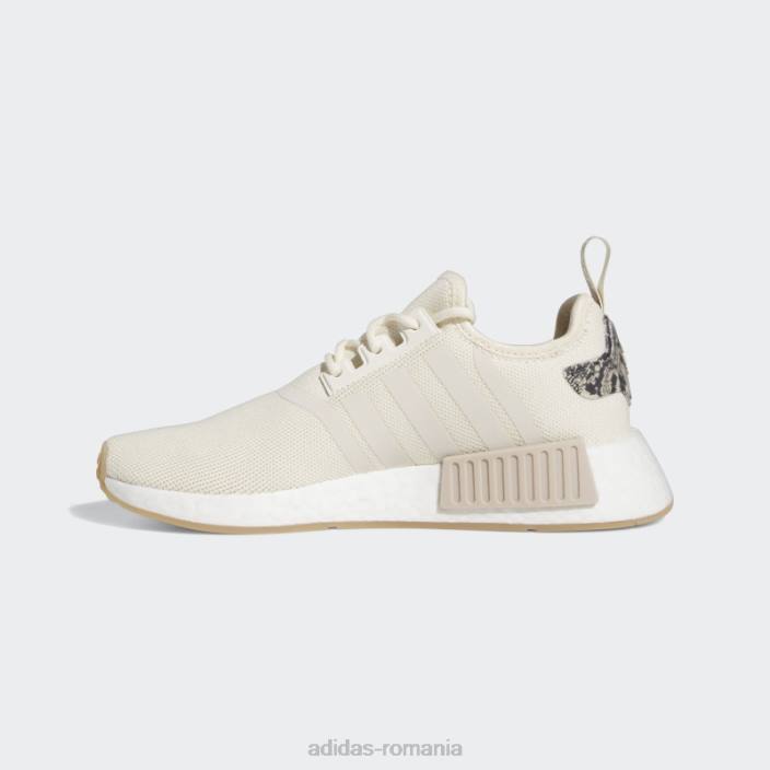 Adidas pantofi nmd-r1 taupe femei alb/taupe 2JBN21956