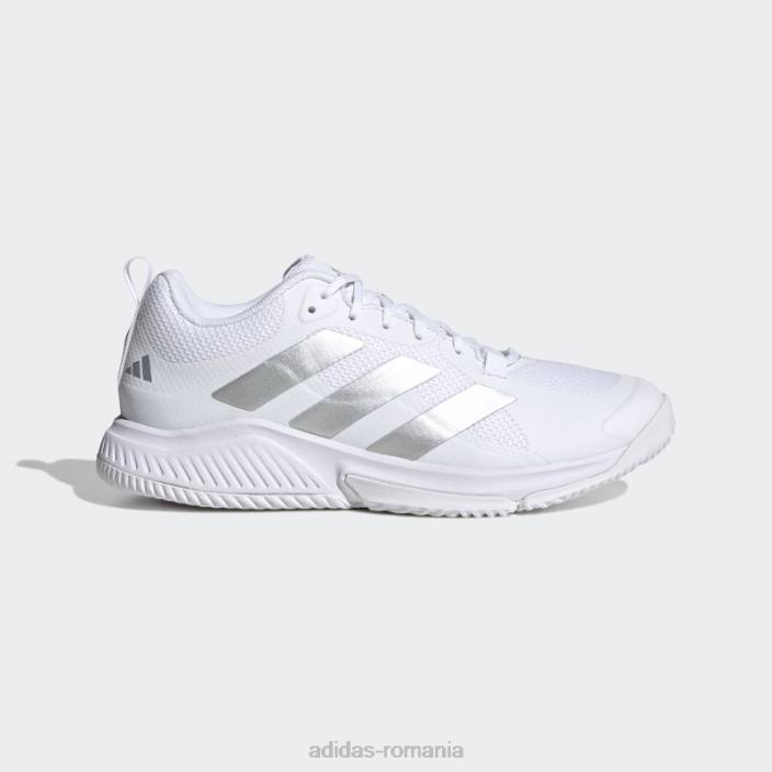 Adidas pantofi pentru echipa de teren alb bounce 2.0 femei alb/argintiu/gri 2JBN22318