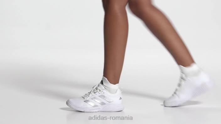Adidas pantofi pentru echipa de teren alb bounce 2.0 femei alb/argintiu/gri 2JBN22318