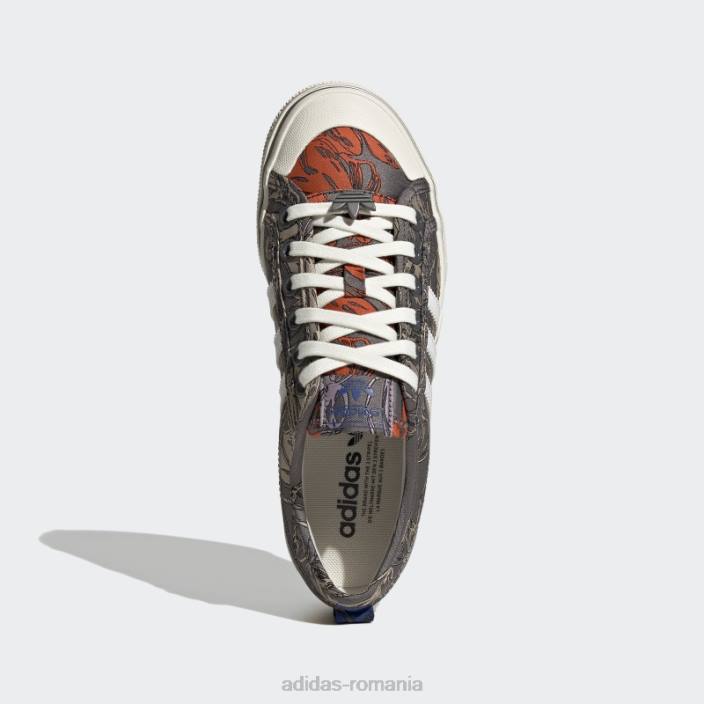 Adidas pantofi portocalii nizza platformă femei alb/portocaliu 2JBN22162