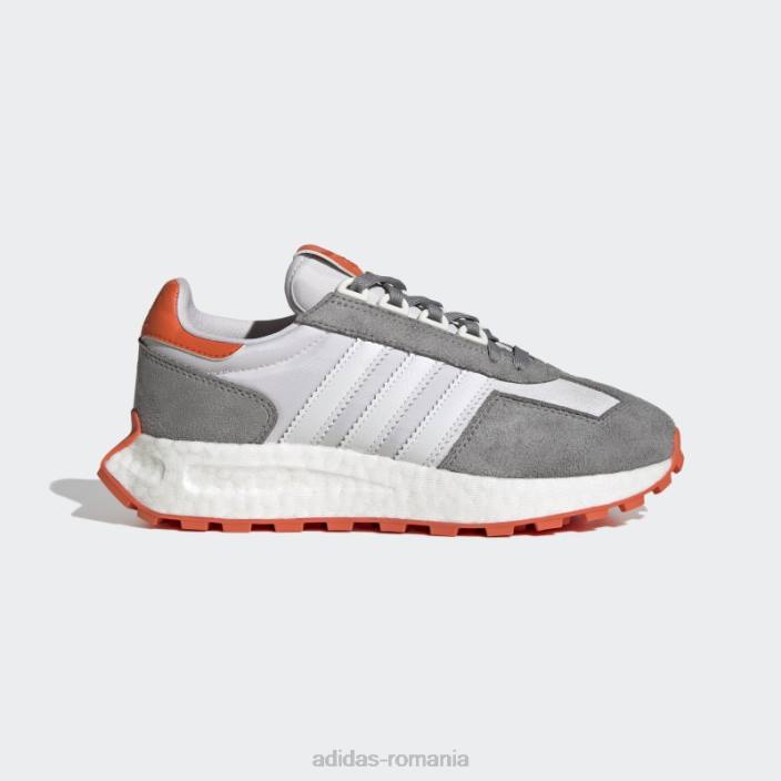 Adidas pantofi retropy e5 dash gri femei liniuță gri/alb/portocaliu 2JBN21992