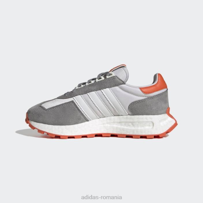 Adidas pantofi retropy e5 dash gri femei liniuță gri/alb/portocaliu 2JBN21992