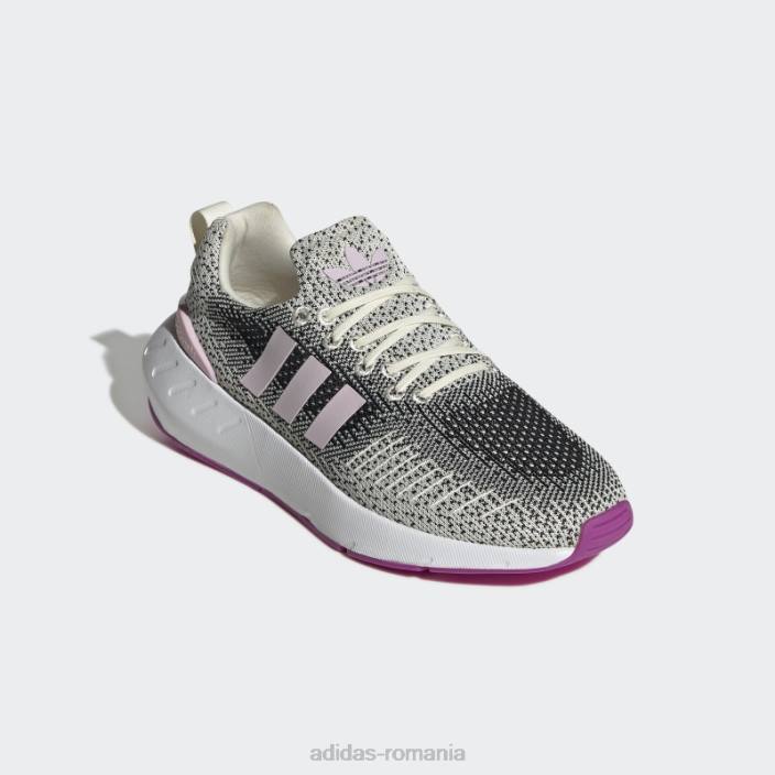 Adidas pantofi roz Swift Run 22 femei alb/roz 2JBN22181