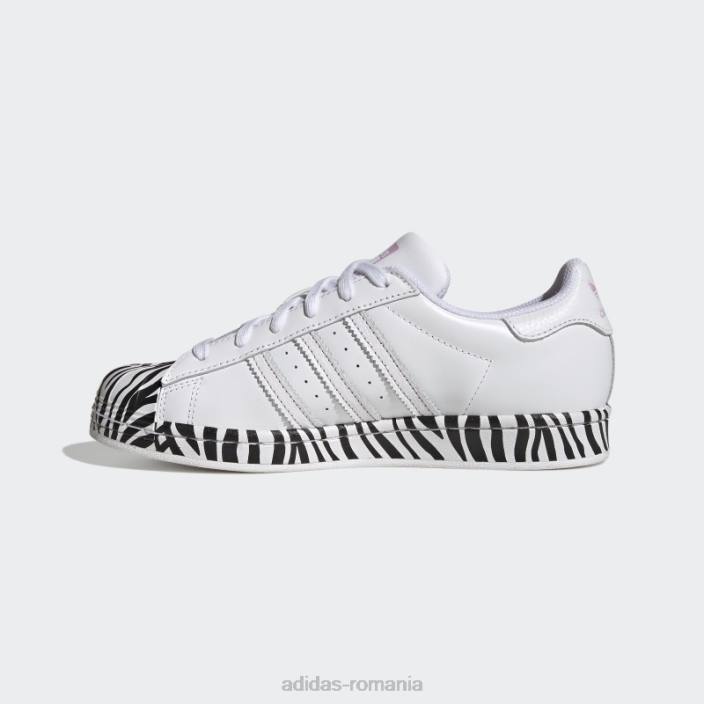 Adidas pantofi superstar eleganti liliac femei alb/liliac/negru 2JBN22140