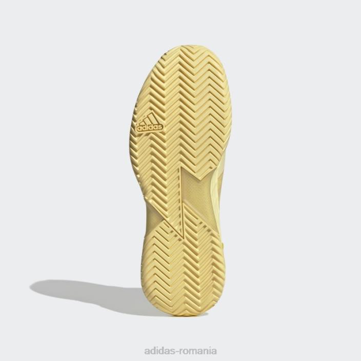 Adidas pantofi tenis adizero ubersonic 4 galbeni femei galben 2JBN22070