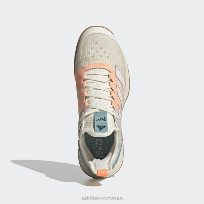 Adidas pantofi tenis adizero ubersonic 4 parley alb femei alb/portocaliu fascicul 2JBN22321