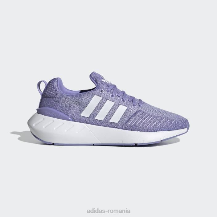 Adidas swift run 22 w alb femei alb/violet 2JBN22153