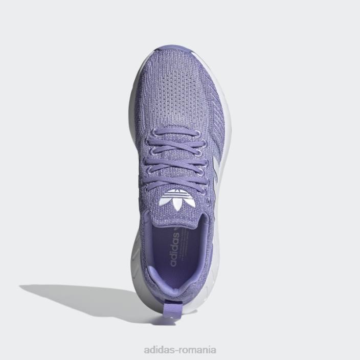 Adidas swift run 22 w alb femei alb/violet 2JBN22153