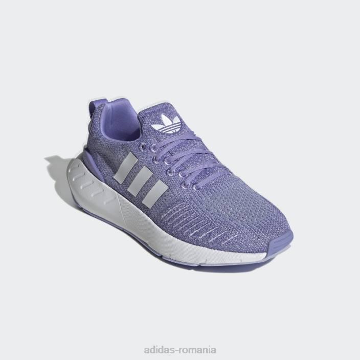 Adidas swift run 22 w alb femei alb/violet 2JBN22153