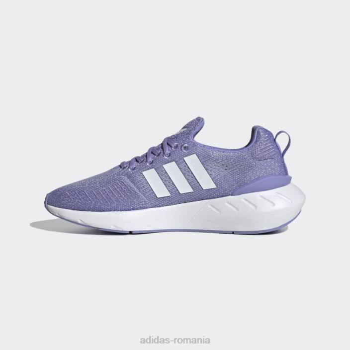 Adidas swift run 22 w alb femei alb/violet 2JBN22153