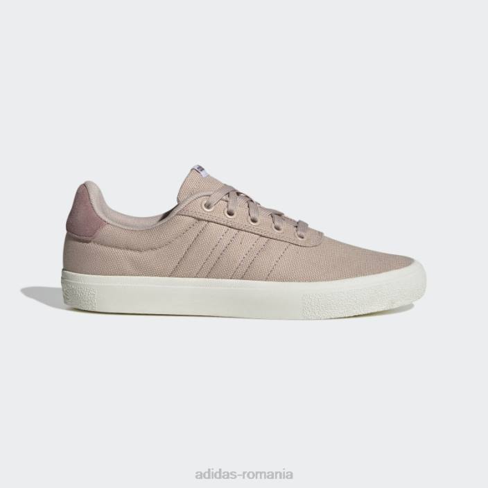 Adidas taupe vulc raid3r lifestyle skateboarding pantofi de branding cu 3 dungi femei taupe/alb/violet 2JBN21970