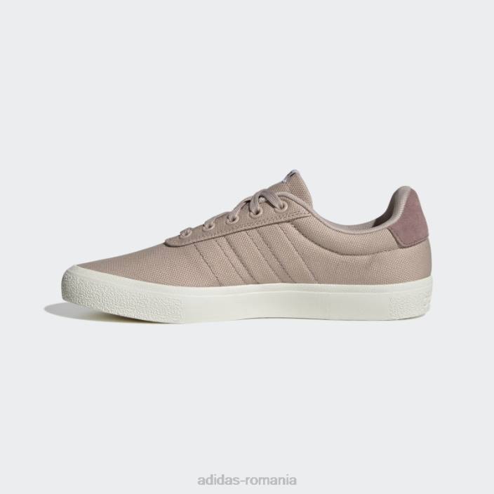 Adidas taupe vulc raid3r lifestyle skateboarding pantofi de branding cu 3 dungi femei taupe/alb/violet 2JBN21970