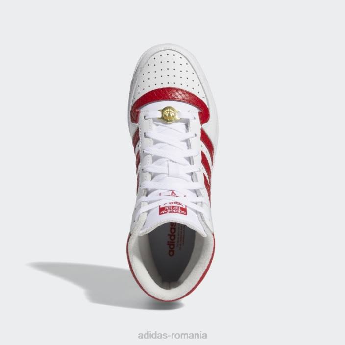 Adidas top ten rb pantofi roșii femei alb/rosu/gri 2JBN22245