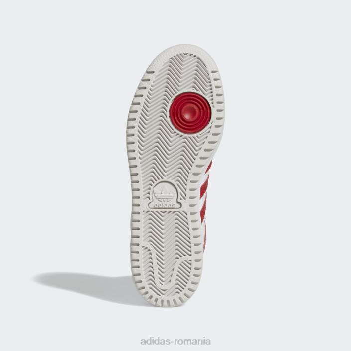 Adidas top ten rb pantofi roșii femei alb/rosu/gri 2JBN22245