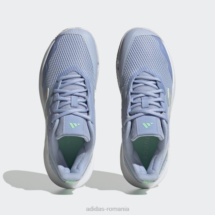 Adidas blue Dawn courtjam control pantofi de tenis femei albastru zori/zero metalic/alb 2JBN8519