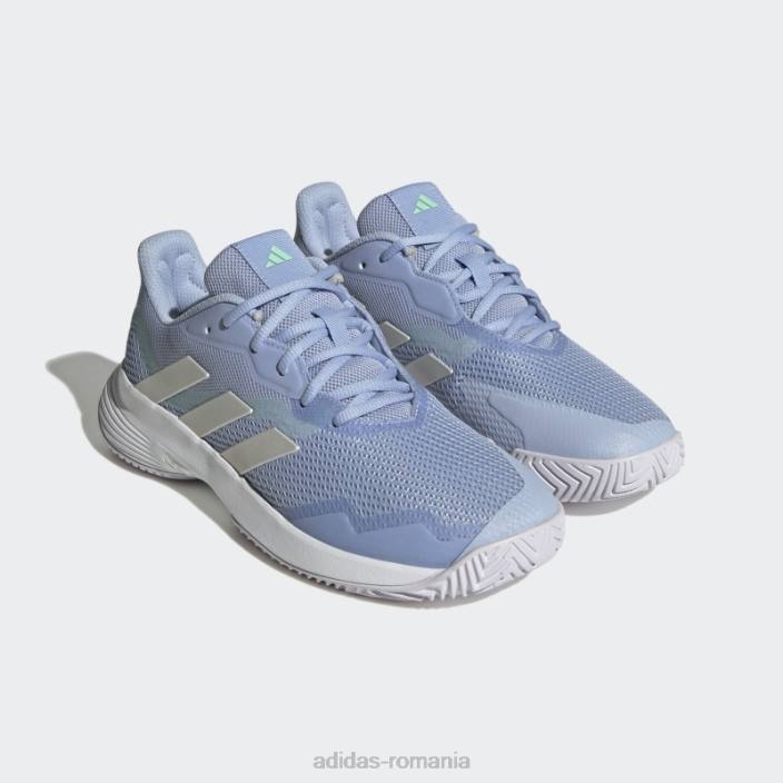 Adidas blue Dawn courtjam control pantofi de tenis femei albastru zori/zero metalic/alb 2JBN8519